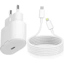 Câble + Prise Murale (USB-C + Lightning) 25W thumbnail 1