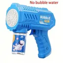 Pistolet À Bulles Automatique Portable LED 10 Trous Spectacle Lumineux Multicolore thumbnail 1