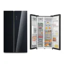 Refrigerateur Midea Side By Side 2PORTES 710LITRES Noir 710FGF22 thumbnail 1