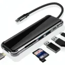 Adaptateur HDMI 6 en 1 USB-C Hub pour MacBook et Type C thumbnail 1