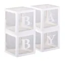 Boîtes de ballons blancs, avec lettres  baby thumbnail 1