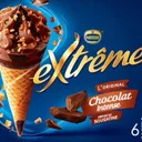EXTRÊME - Glace cône au chocolat intense avec des pépites de nougatine X6 - 426g thumbnail 1