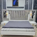 Chambre à Coucher Armoire 6 battants 6 pièces Blanc Bambi thumbnail 4