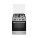 Cuisiniere Haier Mix 4 Feux Dont 3 Feux Gaz Et 1 Feux Electrioue 60X60 Four A Gaz Inox HCR2031EES thumbnail 1