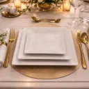 Ensemble de 3 assiettes Incassable à Carré thumbnail 3