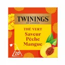 TWININGS-Thé vert saveur pêche et mangue 20 sachets thumbnail 1
