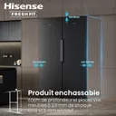 CONGELATEUR/REFRIGERATEUR Hisense Vertical Combine 4TIROIRS Nofrost Noir FT5K310GSFC thumbnail 5