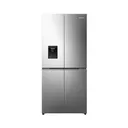 Refrigerateur Hisense Side By Side 4PORTES 470LITRES Avec Fontaine Inverter Inox RQ61WC4SA thumbnail 1