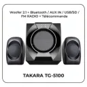 Enceinte Bluetooth Takara TG-5100 avec Radio FM et USB thumbnail 1