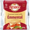 PRESIDENT - Emmental 10 tranches - 200g thumbnail 1