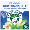 ELEPHANT-Nuit tranquille Verveine,feuilles d'oranger,camomille,tilleul et huile essentielle de fleur d'oranger 20 sachets thumbnail 1