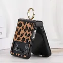 Étui de téléphone motif léopard support anneau de strass pour Galaxy Z Flip6 5G thumbnail 1