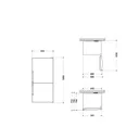 Refrigerateur Hotpoint 558LITRES Combine 3TIROIRS Silver HA84BE72X84CME thumbnail 3