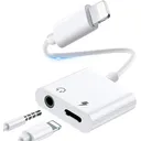 Adaptateur cable et ecouteur iPhone,  vers prise Jack - Haute Qualité Audio thumbnail 1