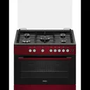 Cuisiniere Haier 5FEUX 90X60 A Gaz Rouge HCR6050EGR thumbnail 1