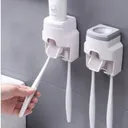 Distributeur de dentifrice avec support - Accessoire pratique pour salle de bain thumbnail 1