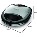 Grill À Sandwich 3 En 1 Et Gaufrier Black Decker TS2090 thumbnail 4