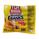 Doux 10 saucisses poulet épicés 340G thumbnail 1