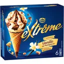 EXTRÊME - Glace cônes à la vanille de Madagascar et aux pépites de Nougatine X6 - 426g thumbnail 1