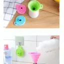 Entonnoir pliable en silicone multifonction - Compact et pratique lot de 3PCS thumbnail 1