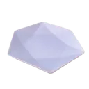 Assiette plate incassable forme hexagonale thumbnail 1