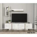 Table Téléviseur Nabou Marble Unit White T605B thumbnail 1