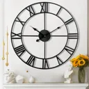 Grande Horloge Murale pour Salon Décor - 60cm Vintage thumbnail 1