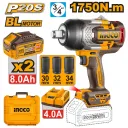Clé à Chocs Sans Fil 20V 2100 Nm Brushless | Pack 2x Batteries 8.0Ah thumbnail 3