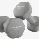 SONGMICS - Lot de 2 Haltères Hexagonaux, avec revêtement néoprène antidérapant thumbnail 1