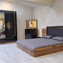 Chambre à Coucher 6 battants 5 pièces Noir Dore Hermes CAC014 thumbnail 1