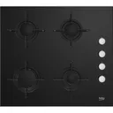 Plaque Beko Encastrable 4FEUX 60X60 A Gaz Noir HILG64120S thumbnail 5