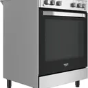 Cuisiniere Hotpoint 4FEUX A Gaz 60X60 Four A Gaz Gris HS67G2PMX/IT/1 thumbnail 5