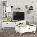 Table Téléviseur Kornelya Unit-blanc 1.80M T803+TABLE Basse B803 thumbnail 1