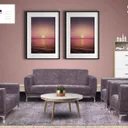 Salon Eden 7 places Tissu Couleur Au Choix SDM021 thumbnail 3