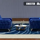 Salon Canapé 7 places Couleur Au Choix Chester thumbnail 6