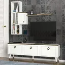 Table Téléviseur Kornelya TV Unit White T803 thumbnail 1