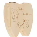 Boîte Souvenirs Bébé en Bois – Dents de Lait & Cordon Ombilical thumbnail 1