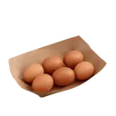 Lot de 50 plateaux alimentaires jetables en papier kraft thumbnail 1