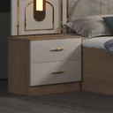Chambre à Coucher 6 battants 5 pièces Blanc Beige MC619 thumbnail 6