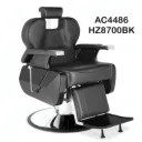 Chaise de Coiffeur Professionnelle Hydraulique HZ8700BK - Noir thumbnail 1