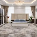 Chambre à Coucher Armoire 6 battants 7 pièces Beige Marron Hamsin thumbnail 3