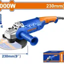 Meuleuse d'Angle Professionnelle 2000W - Ø 230 mm : WAG852001 thumbnail 3