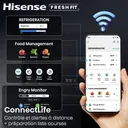 Refrigerateur Hisense Combine 3 tiroirs Nofrost Noir RL5K370GSFC thumbnail 7