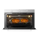 Four Encastrable Hisense 90X60 Electrique Noir Gris HEO901SS03 thumbnail 2