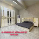 Chambre à Coucher 6 battants 4 pièces Blanc-dore Alpina thumbnail 1