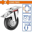 Roulette Pivotante à Frein 4" (100mm) - Charge 70kg - WJL3343 thumbnail 3