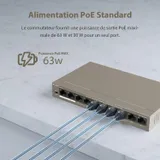Tenda Switch PoE 10 Ports 10/100 Mbps avec 8 Ports PoE – TEF1110P-8-63W thumbnail 3