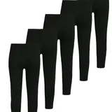 Pack 5 Leggings Coton Femme – Coupe Décontractée, mi mollet thumbnail 1