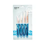 Ensemble de couteaux Houseware 4 pièces, 3 assortis thumbnail 1