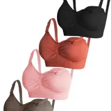 Lot de 4 Soutiens-Gorge Allaitement – Ouverture Facile thumbnail 1